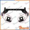 Berceau de Suspension arrière pour DACIA | ZRZ-RE-037, 555112925R